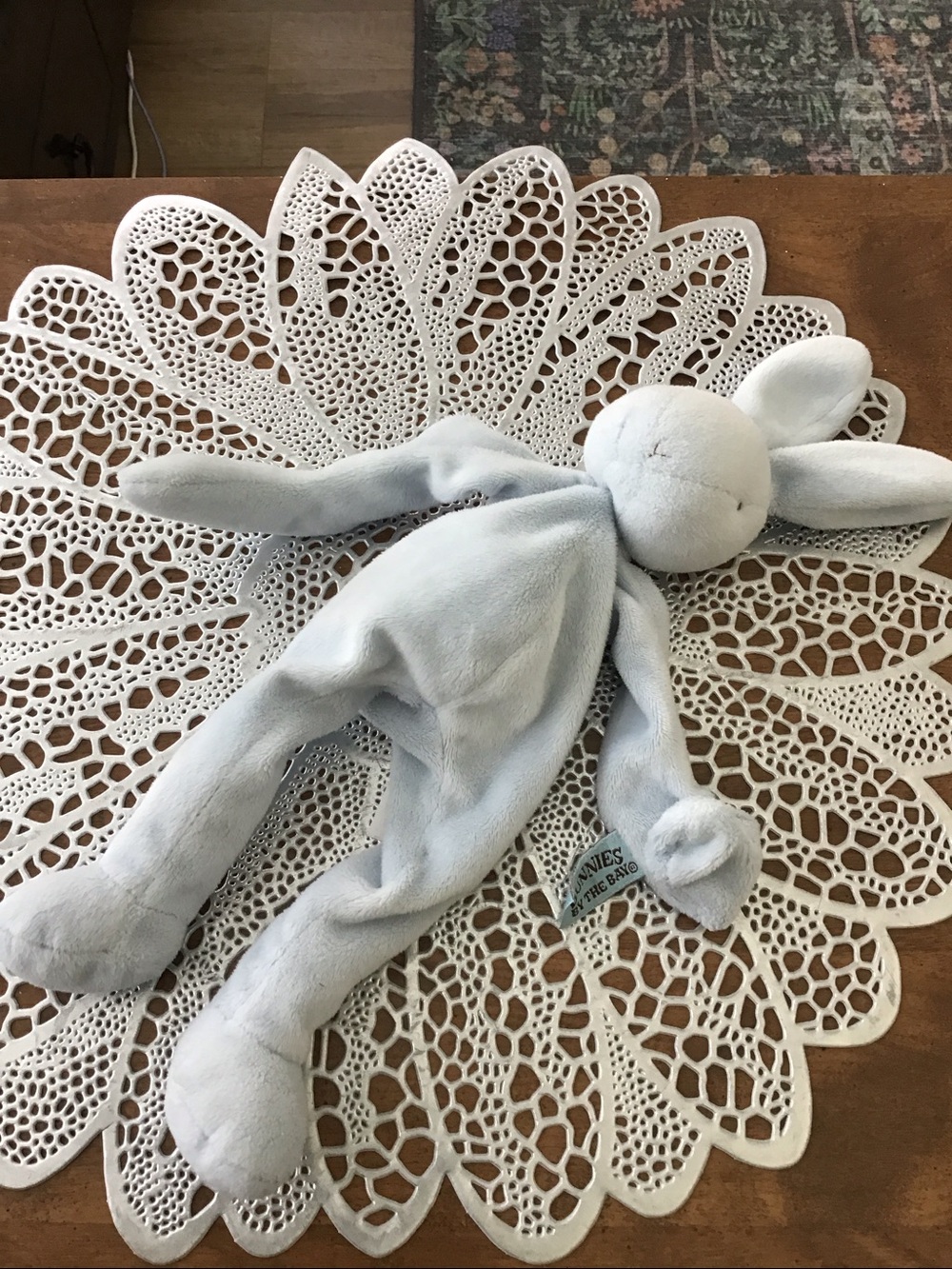 Bunnies by the Bay Light Blue Plush Comfort Lovey